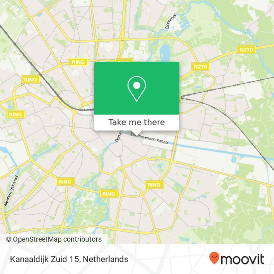 Kanaaldijk Zuid 15, 5611 VA Eindhoven map