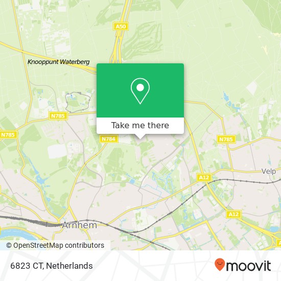 6823 CT, 6823 CT Arnhem, Nederland Karte