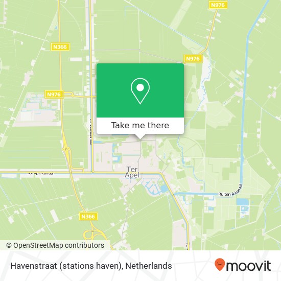 Havenstraat (stations haven), 9561 KG Ter Apel Karte