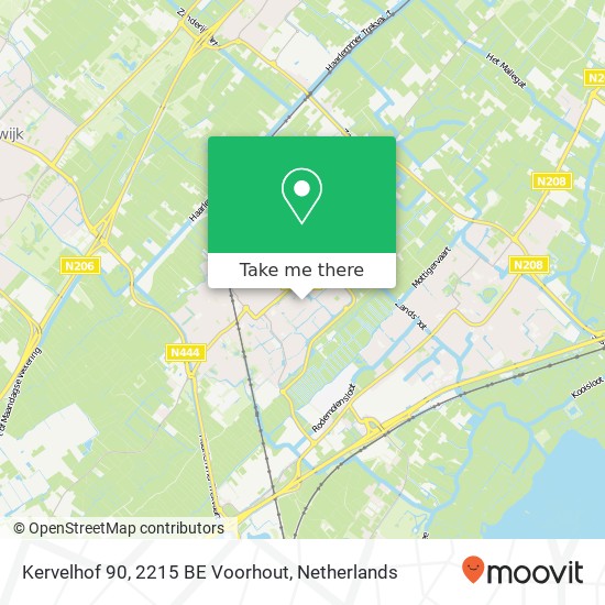 Kervelhof 90, 2215 BE Voorhout map