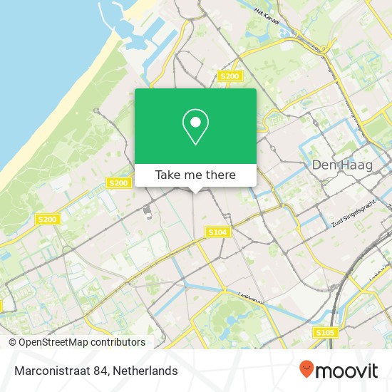 Marconistraat 84, 2562 JG Den Haag Karte