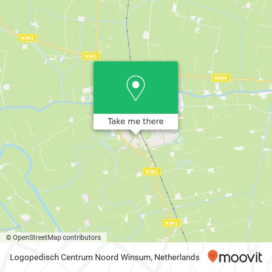 Logopedisch Centrum Noord Winsum, Warfstraat 1 map