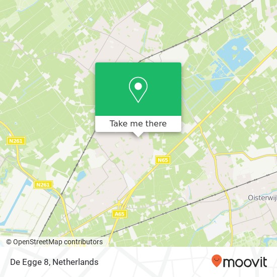 De Egge 8, 5056 MN Berkel-Enschot map