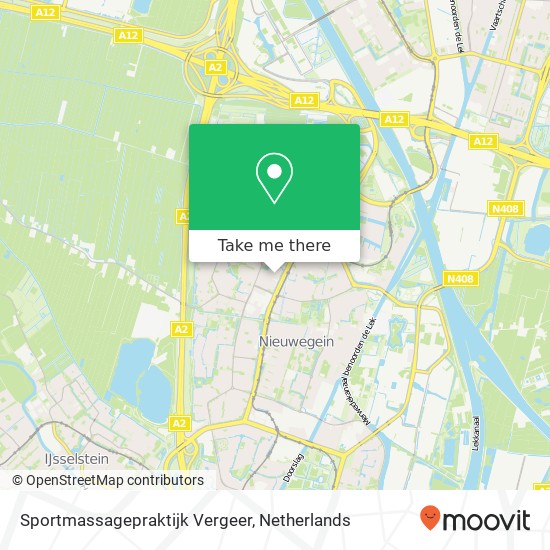 Sportmassagepraktijk Vergeer, Zwaardenburg 50 map