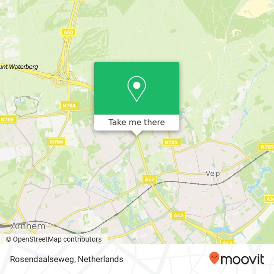 Rosendaalseweg, 6823 Arnhem map