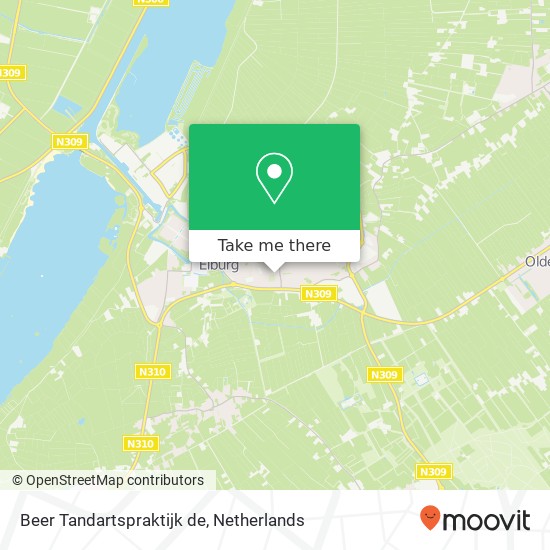 Beer Tandartspraktijk de, Terbekeweg 53 map