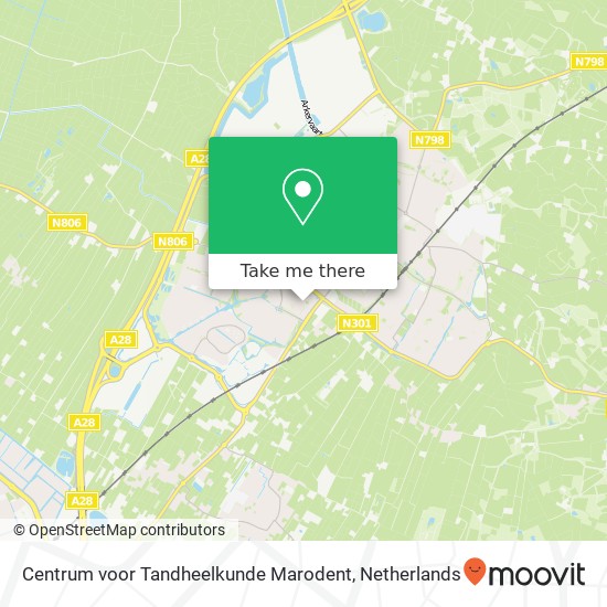 Centrum voor Tandheelkunde Marodent, Van 't Hoffstraat 8 map