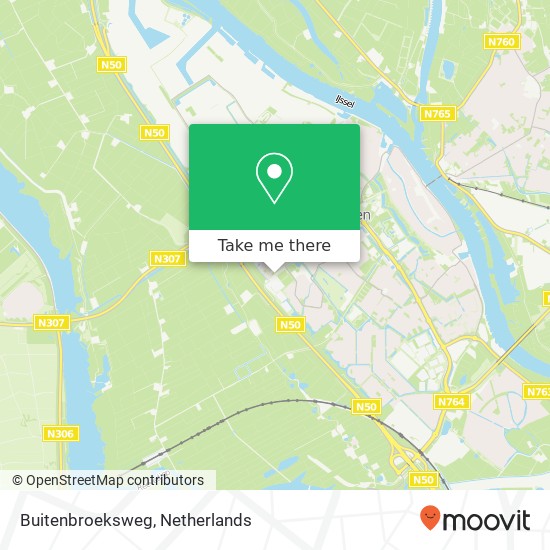 Buitenbroeksweg, Buitenbroeksweg Karte