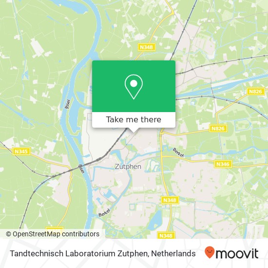 Tandtechnisch Laboratorium Zutphen, Deventerweg 113 Karte