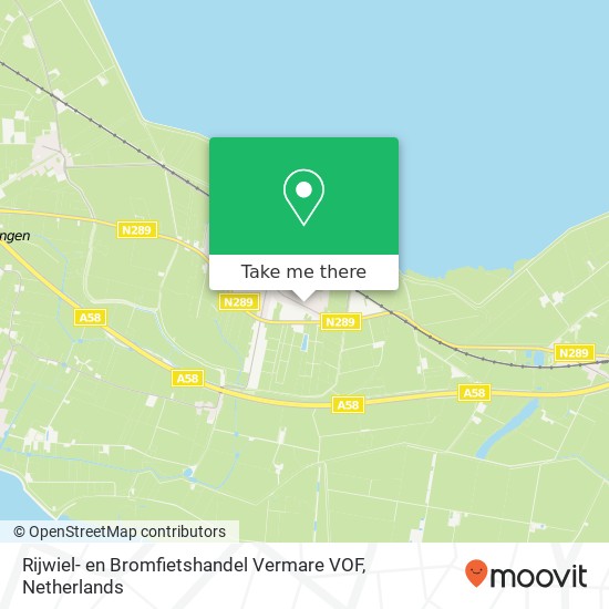 Rijwiel- en Bromfietshandel Vermare VOF, Oostweg 27 Karte