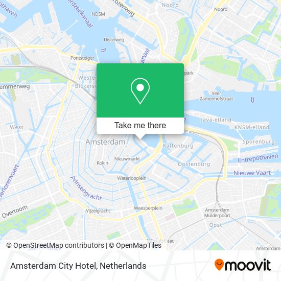 Amsterdam City Hotel map