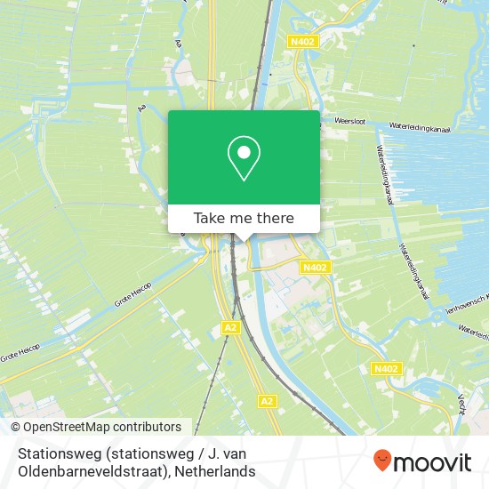 Stationsweg (stationsweg / J. van Oldenbarneveldstraat), 3621 LT Breukelen Karte