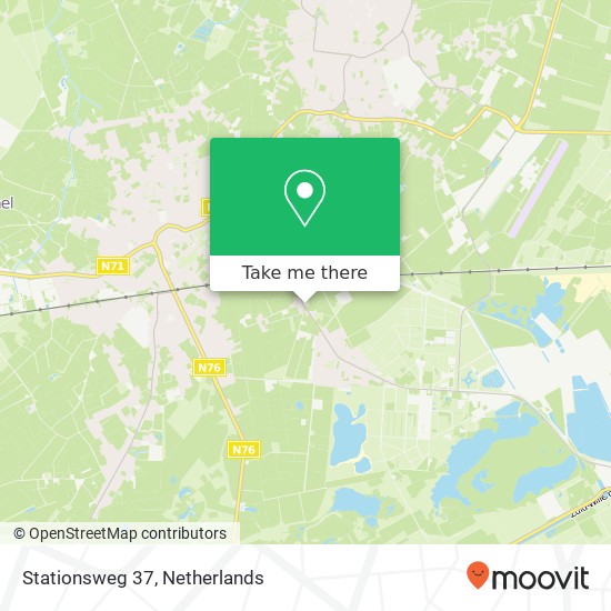 Stationsweg 37, 6023 AD Budel-Schoot Karte