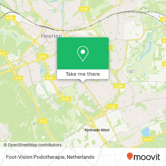 Foot-Vision Podotherapie, Heerlerbaan 58C Karte