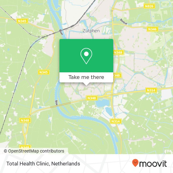 Total Health Clinic, Het Zwanevlot 284 map