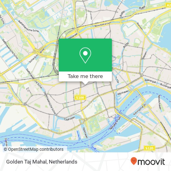 Golden Taj Mahal, 1e Middellandstraat 2 map