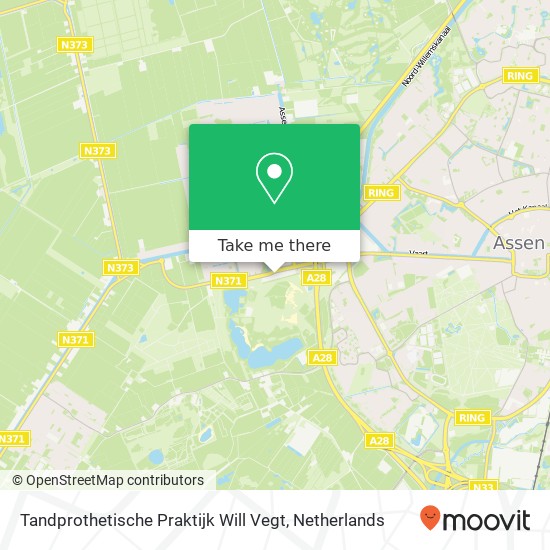 Tandprothetische Praktijk Will Vegt, Zoom 18 map