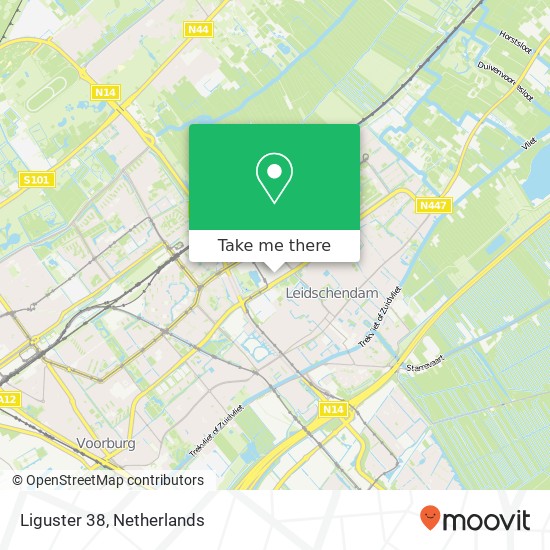 Liguster 38, Liguster 38, 2262 AC Leidschendam, Nederland map