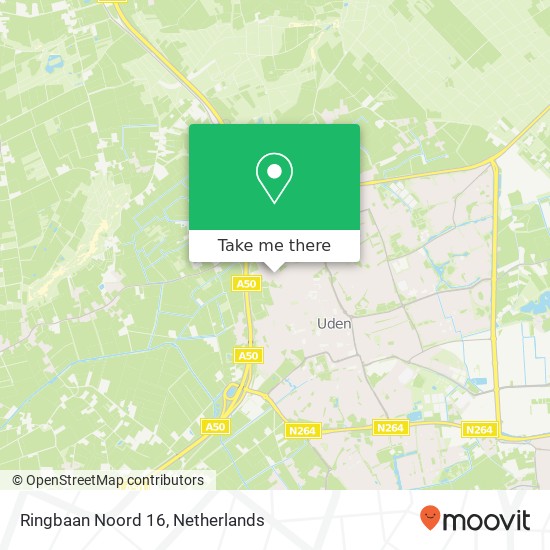 Ringbaan Noord 16, 5401 JE Uden Karte