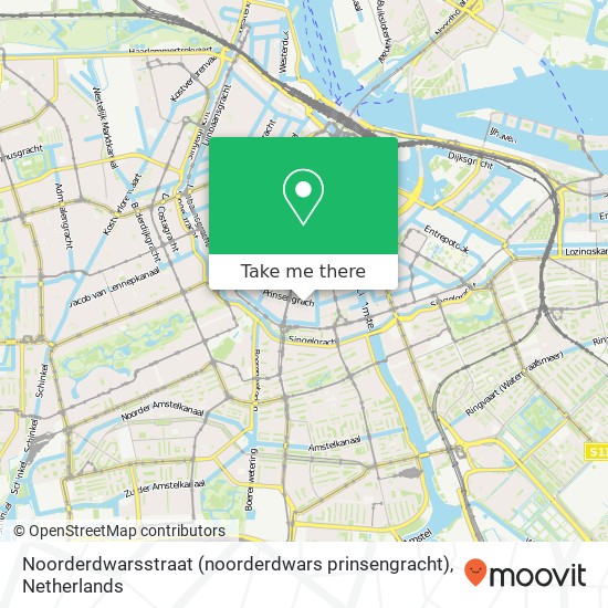 Noorderdwarsstraat (noorderdwars prinsengracht), 1017 KZ Amsterdam Karte