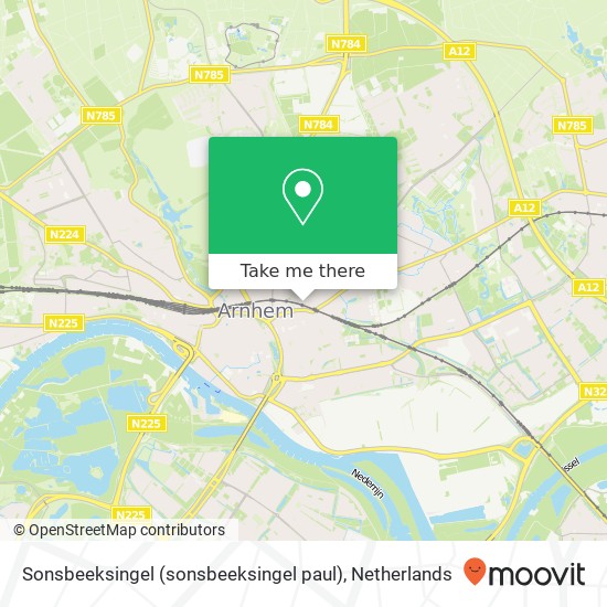 Sonsbeeksingel (sonsbeeksingel paul), 6822 BP Arnhem Karte