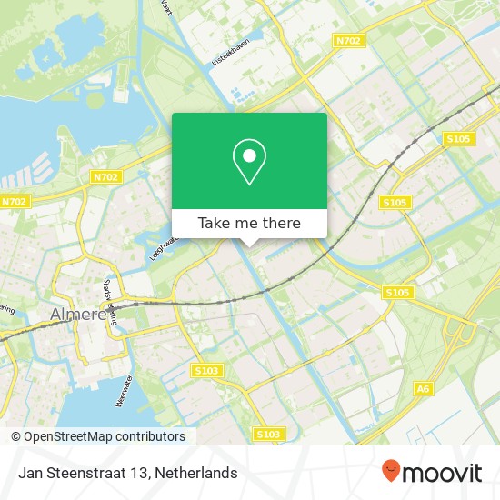 Jan Steenstraat 13, 1318 JN Almere-Stad map