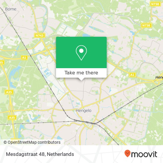 Mesdagstraat 48, 7556 VN Hengelo map