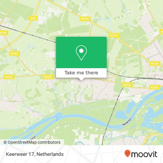 Keerweer 17, 6862 CD Oosterbeek map