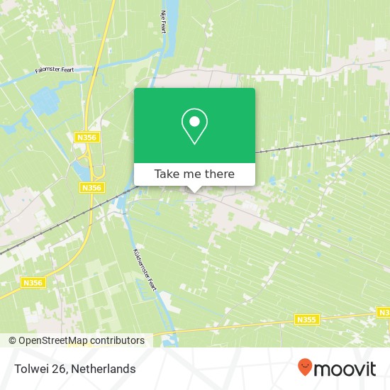 Tolwei 26, 9271 HM De Westereen Karte