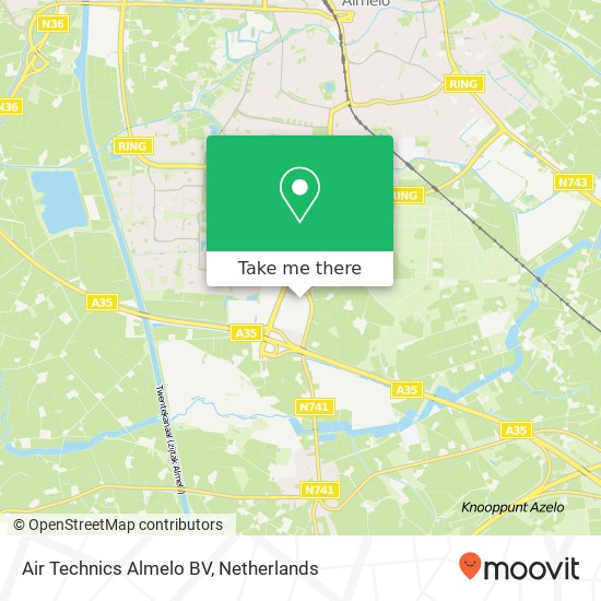 Air Technics Almelo BV, Twentepoort Oost 42-1 Karte