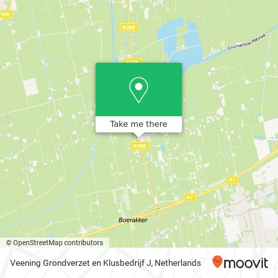 Veening Grondverzet en Klusbedrijf J, Kattenhage 1 Karte