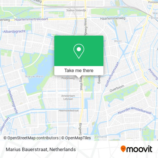 melk Fantasierijk volgorde How to get to Marius Bauerstraat in Amsterdam by Bus, Train, Metro or Light  Rail?