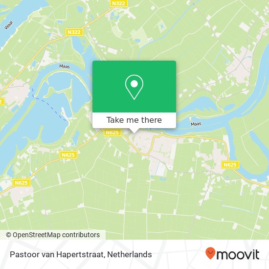 Pastoor van Hapertstraat, 5397 BP Lith map