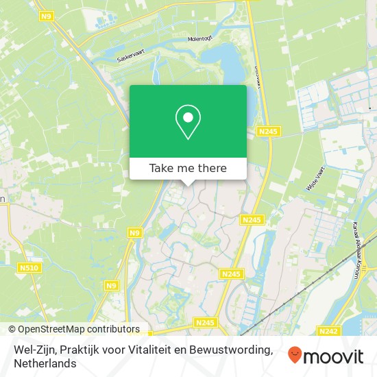 Wel-Zijn, Praktijk voor Vitaliteit en Bewustwording, Vlaanderenstraat 42 map