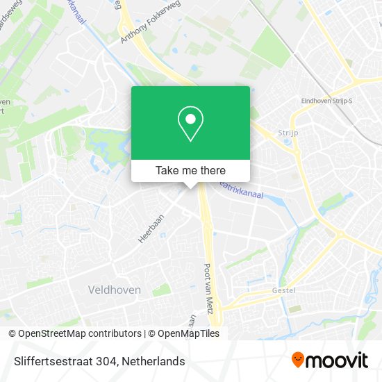 Sliffertsestraat 304 map