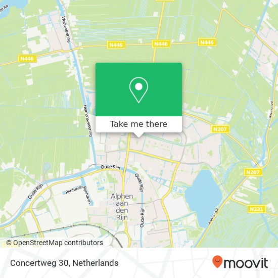 Concertweg 30, 2402 JH Alphen aan den Rijn map
