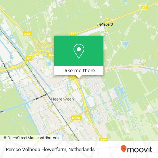 Remco Volbeda Flowerfarm, Het Meer 75 Karte