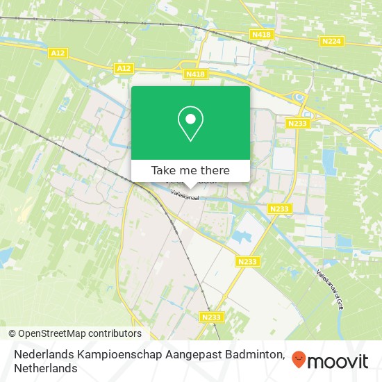 Nederlands Kampioenschap Aangepast Badminton, Kerkewijk Karte