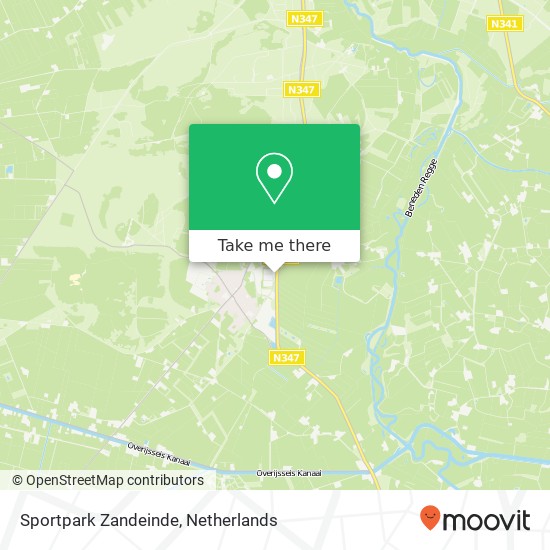 Sportpark Zandeinde, Zandeinde 2 map