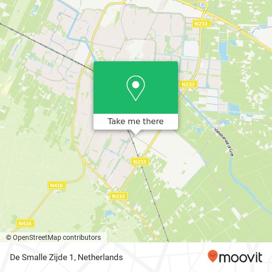 De Smalle Zijde 1, 3903 LL Veenendaal map