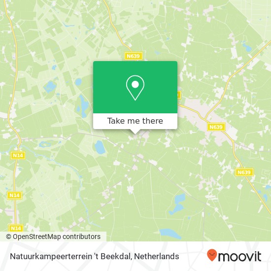 Natuurkampeerterrein 't Beekdal Karte