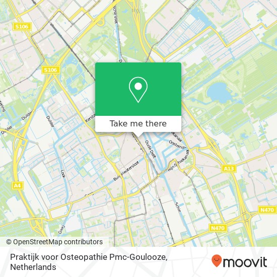 Praktijk voor Osteopathie Pmc-Goulooze, Phoenixstraat 66 map