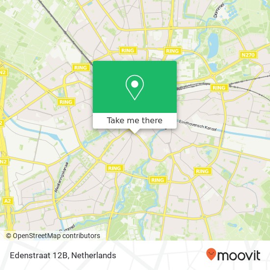 Edenstraat 12B, Edenstraat 12B, 5615 GA Eindhoven, Nederland Karte