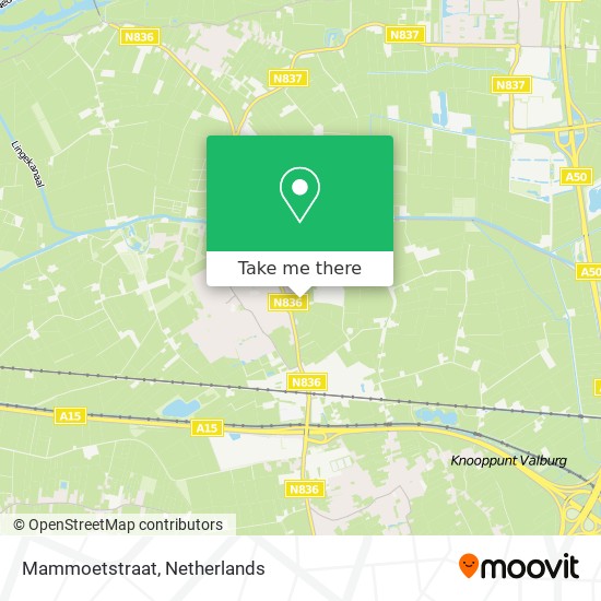 Mammoetstraat map