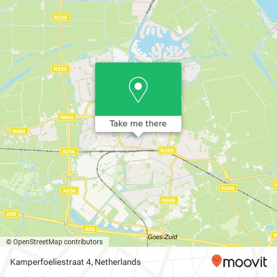 Kamperfoeliestraat 4, 4461 NL Goes map