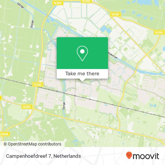 Campenhoefdreef 7, Campenhoefdreef 7, 5045 Tilburg, Nederland map