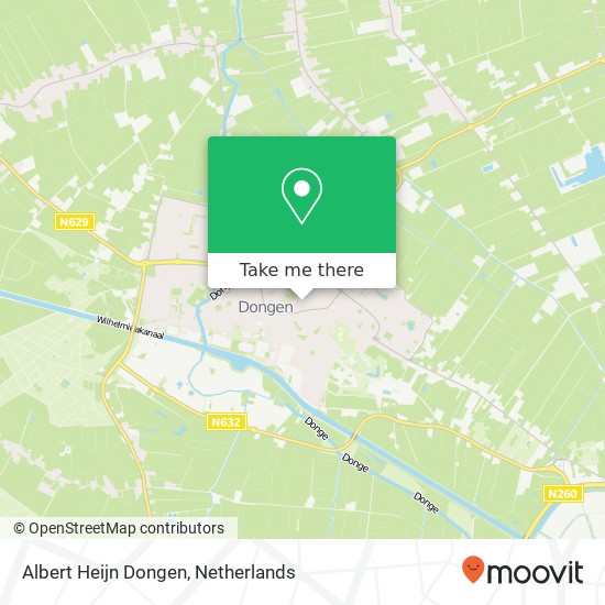 Albert Heijn Dongen, Looiershof 1 map