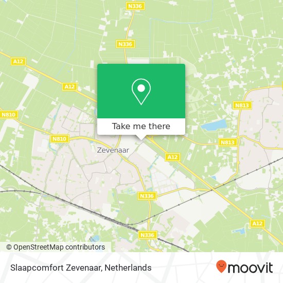 Slaapcomfort Zevenaar, Edisonstraat 36 Karte