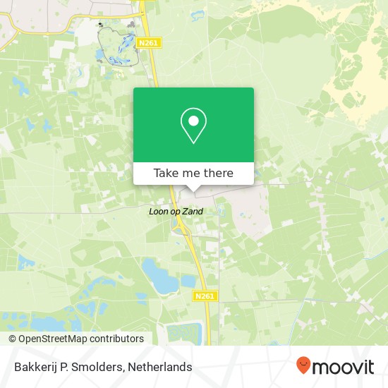Bakkerij P. Smolders, Hoge Steenweg 13 map