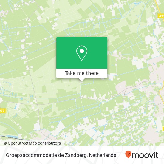 Groepsaccommodatie de Zandberg, Bergsteeg 7A map